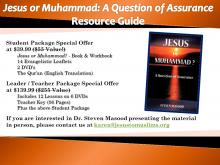 Jesus or Muhammad? A Question of Assurance (Teacher package)
